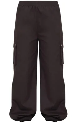 Black Pocket Detail Cargo Pants