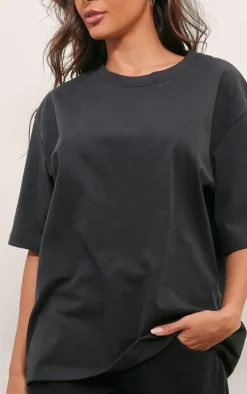 Black Premium Cotton Oversized T-shirt