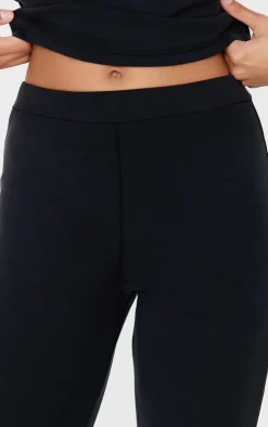 Black Premium Soft Touch Skinny Flare Pants