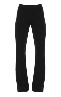 Black Premium Soft Touch Skinny Flare Pants