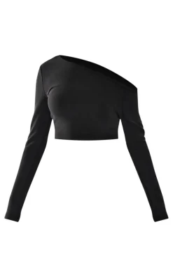Black Premium Soft Touch Long Sleeve Top