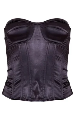 Black Satin Corset