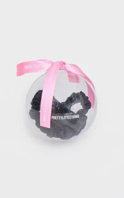 Black Scrunchie And Claw Clip Bauble
