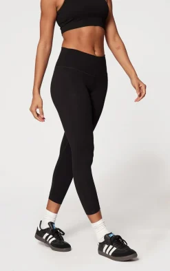 Black Sculpt Cropped Gym Legging