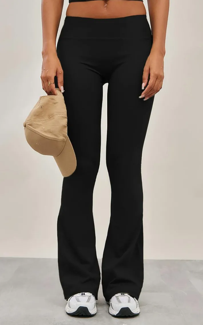 Black Sculpt Flare Yoga Pants