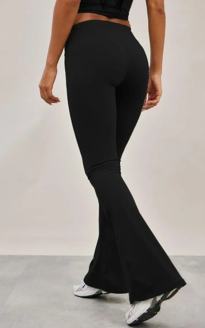 Black Sculpt Flare Yoga Pants