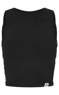 Black Sculpt Racer Longline Vest