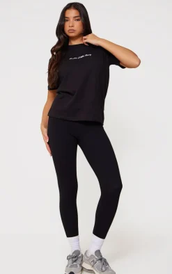 Black Sculpt Ruched Bum Gym Leggings