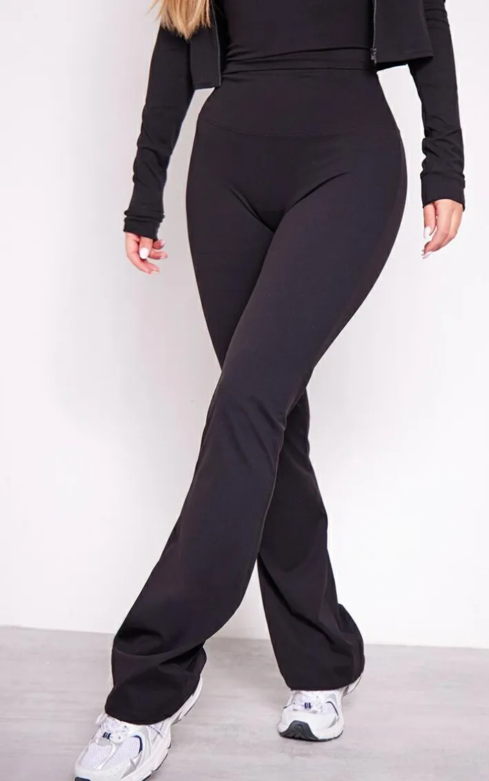 Black Sculpt Straight Leg Yoga Pants