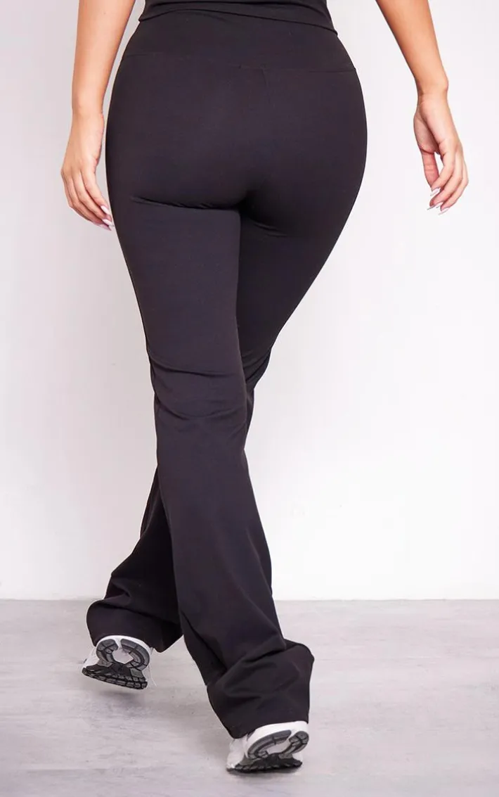 Black Sculpt Straight Leg Yoga Pants