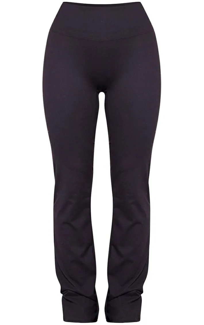 Black Sculpt Straight Leg Yoga Pants
