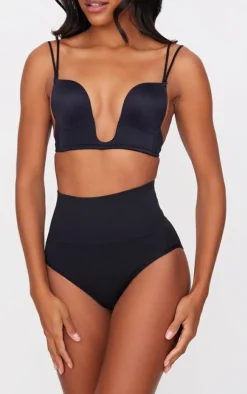 Black Shapewear High Waist Control Brief