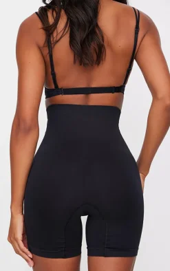 Black Shapewear High Waist Control Shorts