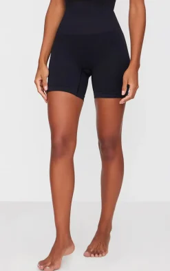 Black Shapewear High Waist Control Shorts