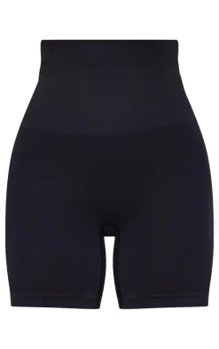 Black Shapewear High Waist Control Shorts