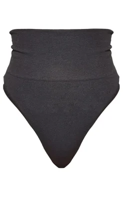 Black Shapewear High Waisted Control Thong