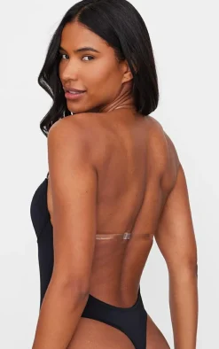 Black Shapewear Plunge Bodysuit