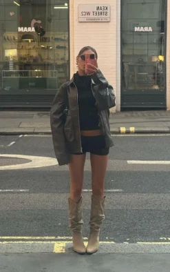 Black Sheer Knit Hot Pant