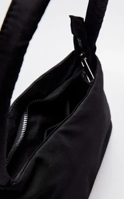 Black Shoulder Nylon Bag