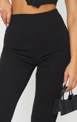 Black Slim Leg Crepe Pants