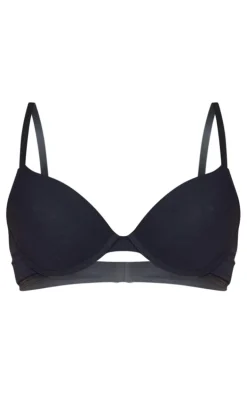 Black Soft Touch Full Coverage T-shirt Cup Size Bra