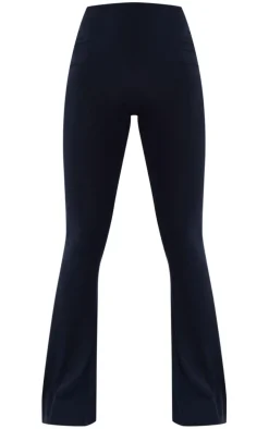 Black Soft Touch High Waist Flared Pants