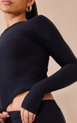 Black Soft Touch Long Sleeve Top