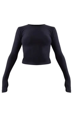 Black Soft Touch Long Sleeve Top
