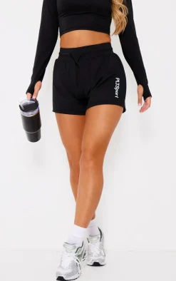 Black Soft Touch Runner Short