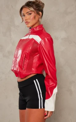 Black Soft Touch Seamless Stripe Hot Pants