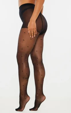 Black Spot Pattern Tights
