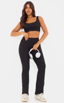 Black Straight Leg Pants