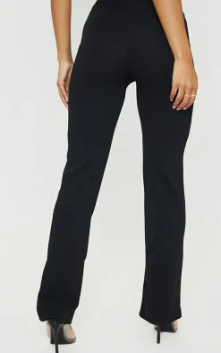 Black Straight Leg Suit Pant