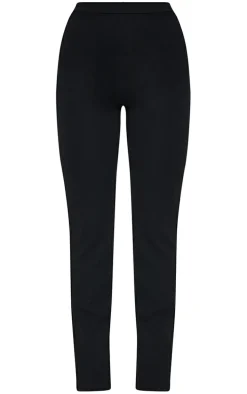 Black Straight Leg Suit Pant