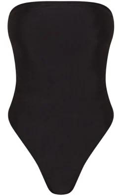Black Strapless Swimsuit