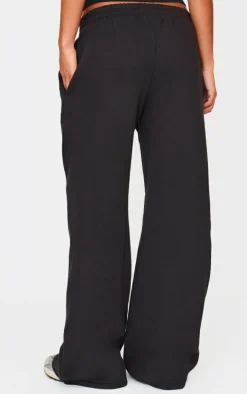 Black Studio Archives Embroidered Wide Leg Sweatpants