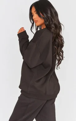 Black Studio Mode Embroidered Sweatshirt