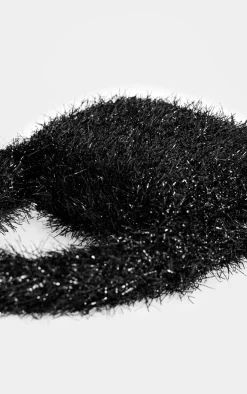 Black Tinsel Mini Handbag