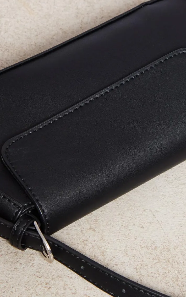 Black Trapeze Simple Shoulder Bag