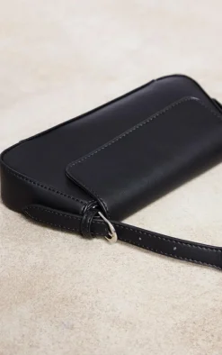Black Trapeze Simple Shoulder Bag