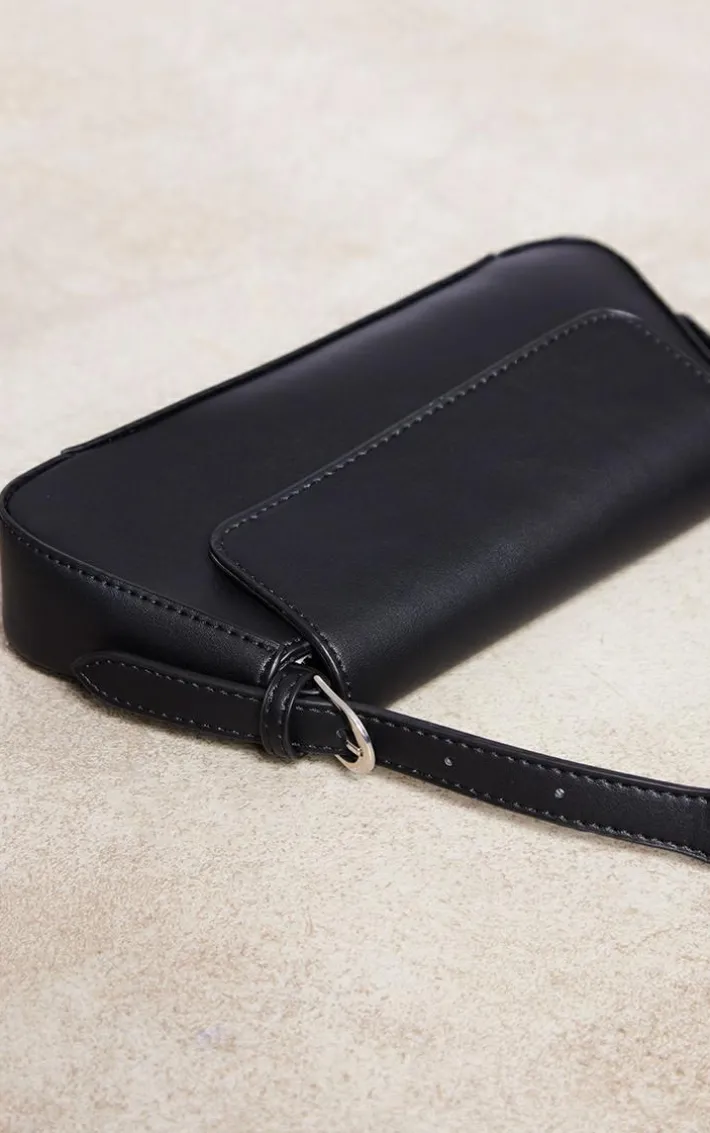 Black Trapeze Simple Shoulder Bag