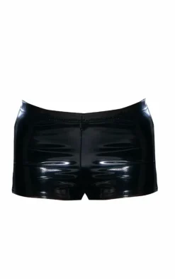 Black Vinyl Hot Pants