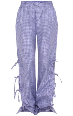 Blue Gingham Long Sleeved PJ Top