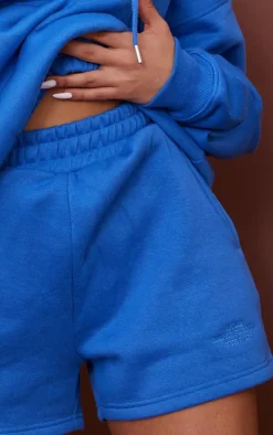 Blue Graphic Sweat Shorts