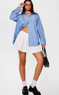 Blue Stripe Oversized Shirt