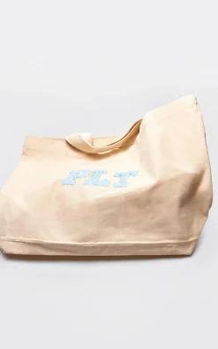 Blue Varsity Logo Tote Bag