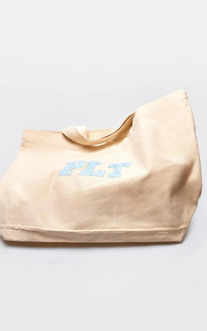 Blue Varsity Logo Tote Bag