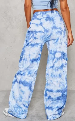 Blue Vintage Wash Twill Extreme Oversized Cargo's