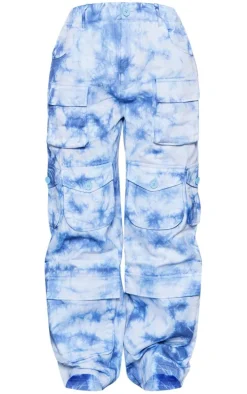 Blue Vintage Wash Twill Extreme Oversized Cargo's