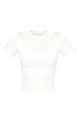 Bone Sculpt Longline Short Sleeve Gym Top